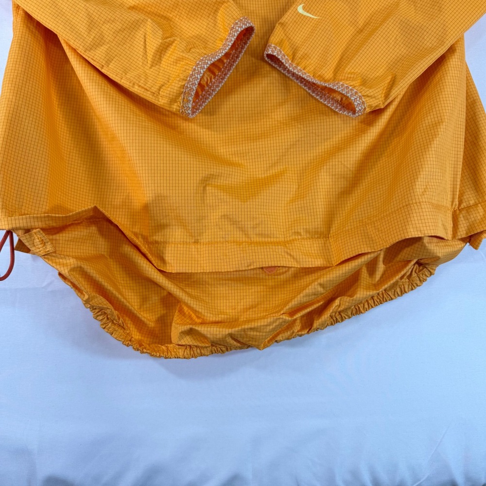 Nike ACG Vintage Anorak Windbreaker Orange Grid NikeFIT Pullover Hooded Jacket M - Picture 11 of 12